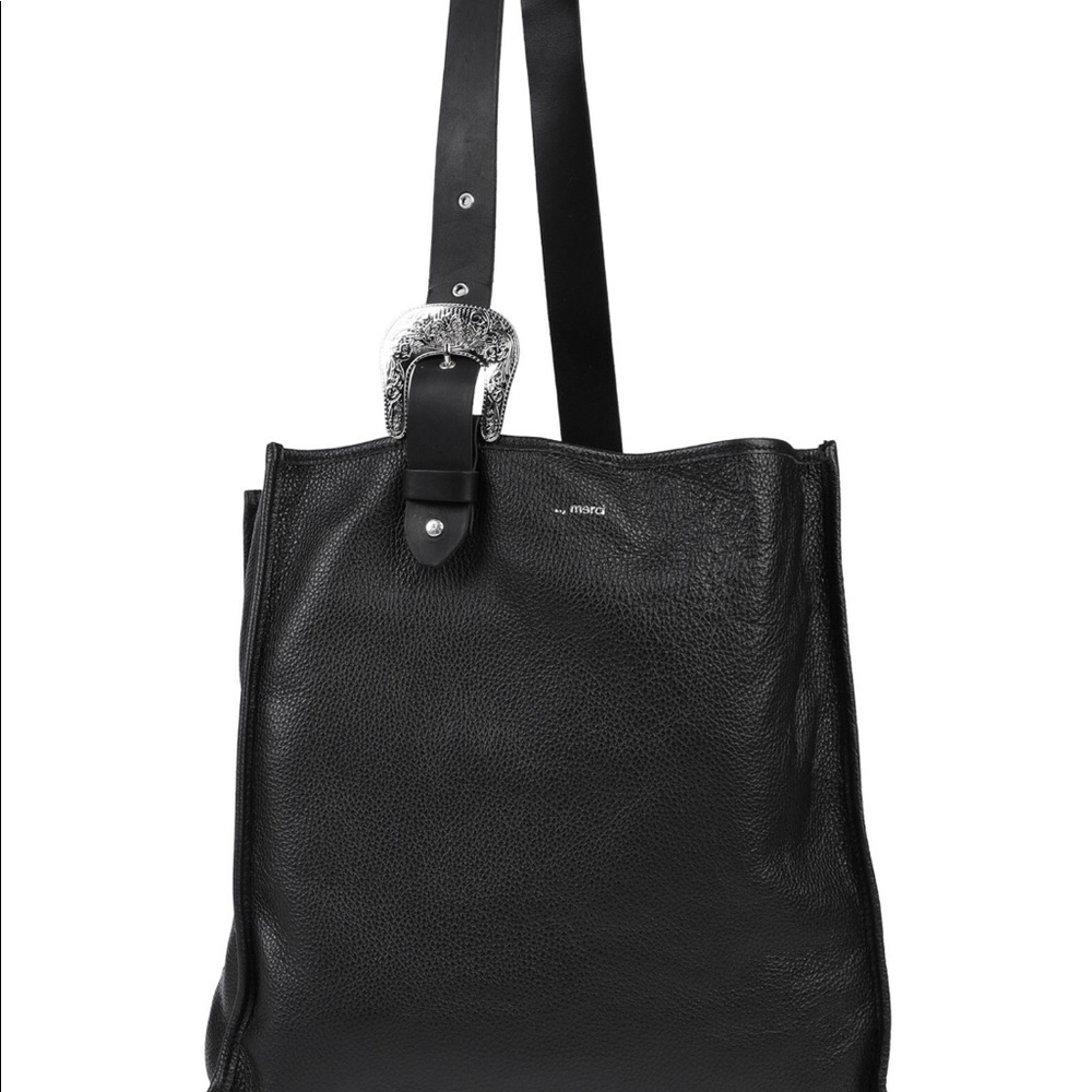 Merci leather tote bag NWT - Picture 5 of 10
